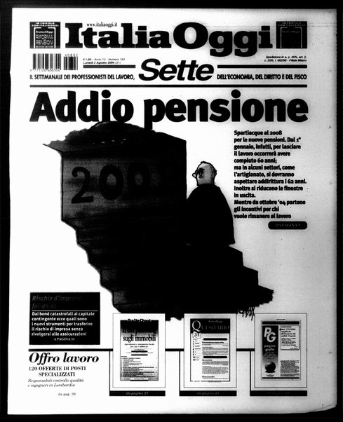 Italia oggi : quotidiano di economia finanza e politica